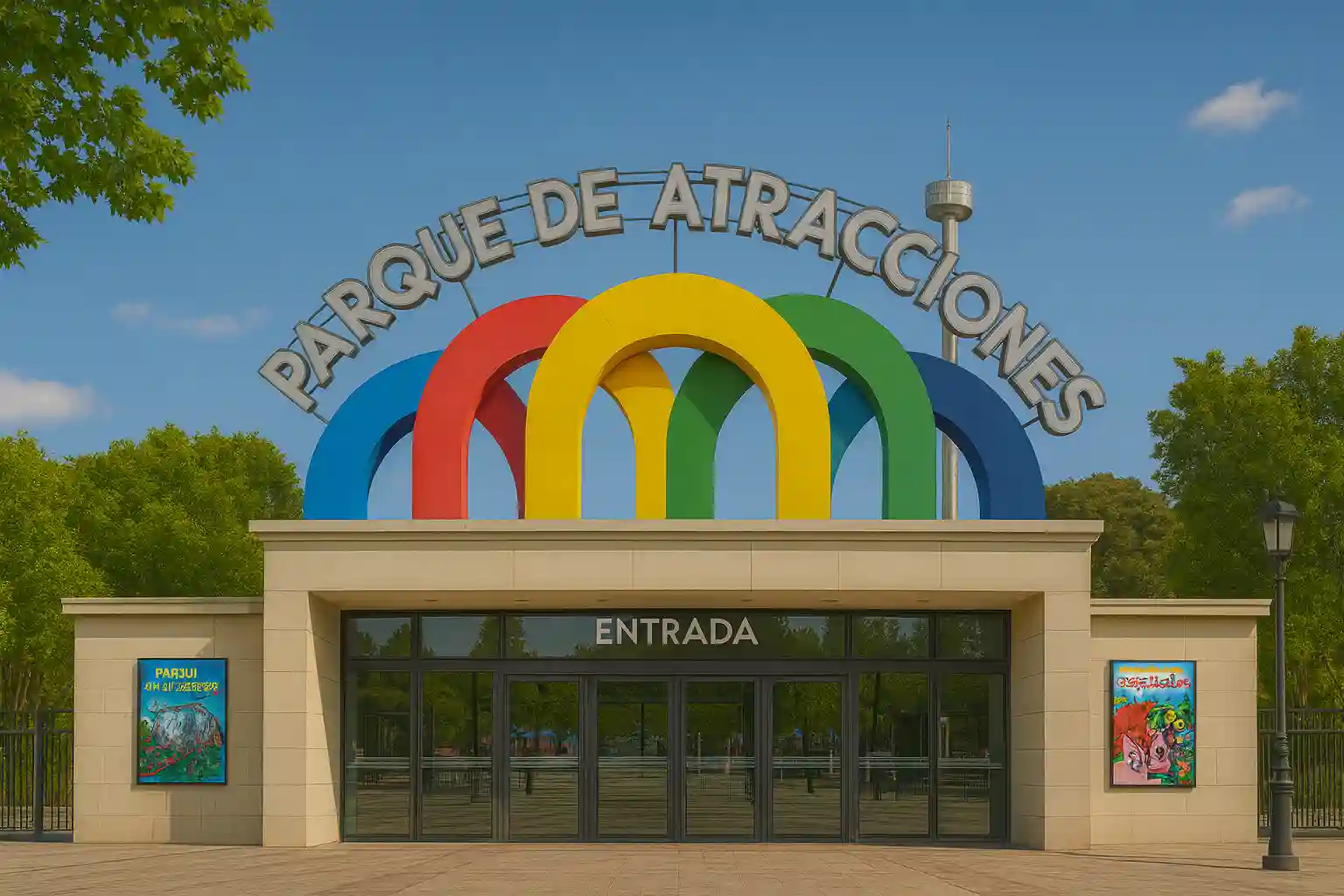 Parque de Atracciones Madrid – entry ticket and roller coasters