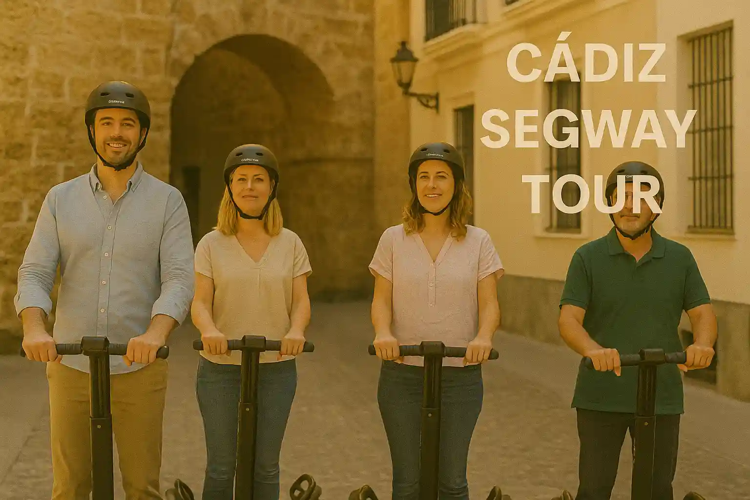 Segway tour in Cádiz along the seaside promenade and historic landmarks
