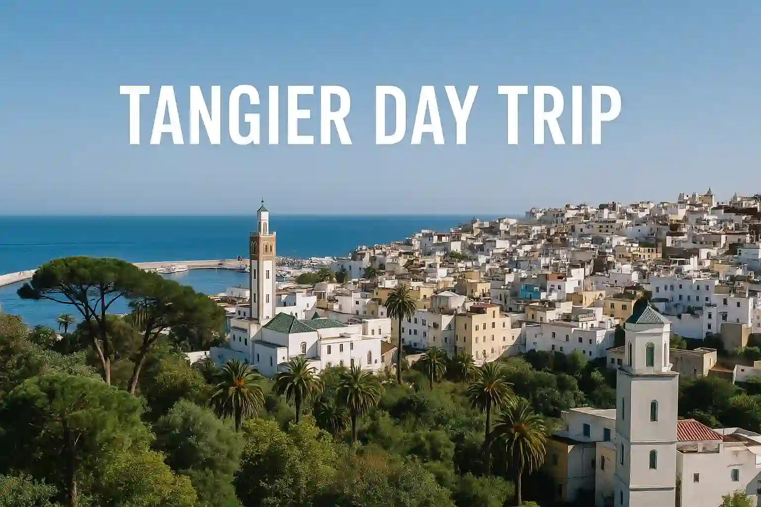 Day trip to Tangier Morocco from Tarifa Spain showing medina streets