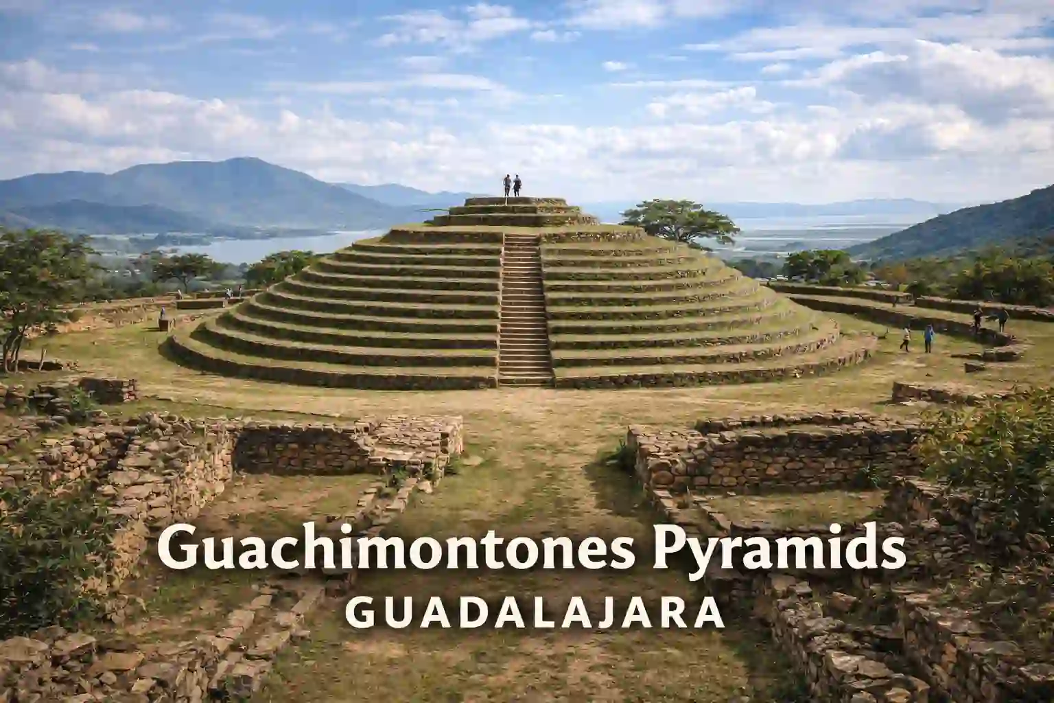 Guachimontones pyramids tour: circular stepped pyramids unique to western Mexico archaeological site.