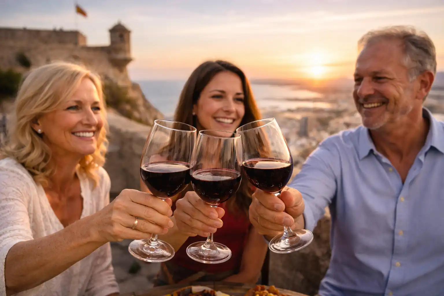 Alicante Santa Bárbara Castle Wine Tasting & Tapas — DO Alicante wines with panoramic Mediterranean views