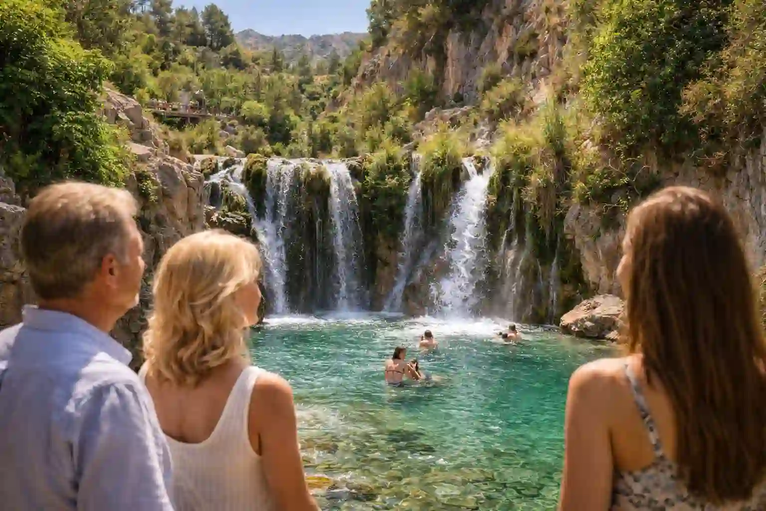 Algar Waterfalls day trip from Benidorm and Albir — natural pools and cascades at Fuentes del Algar, Callosa d'en Sarrià