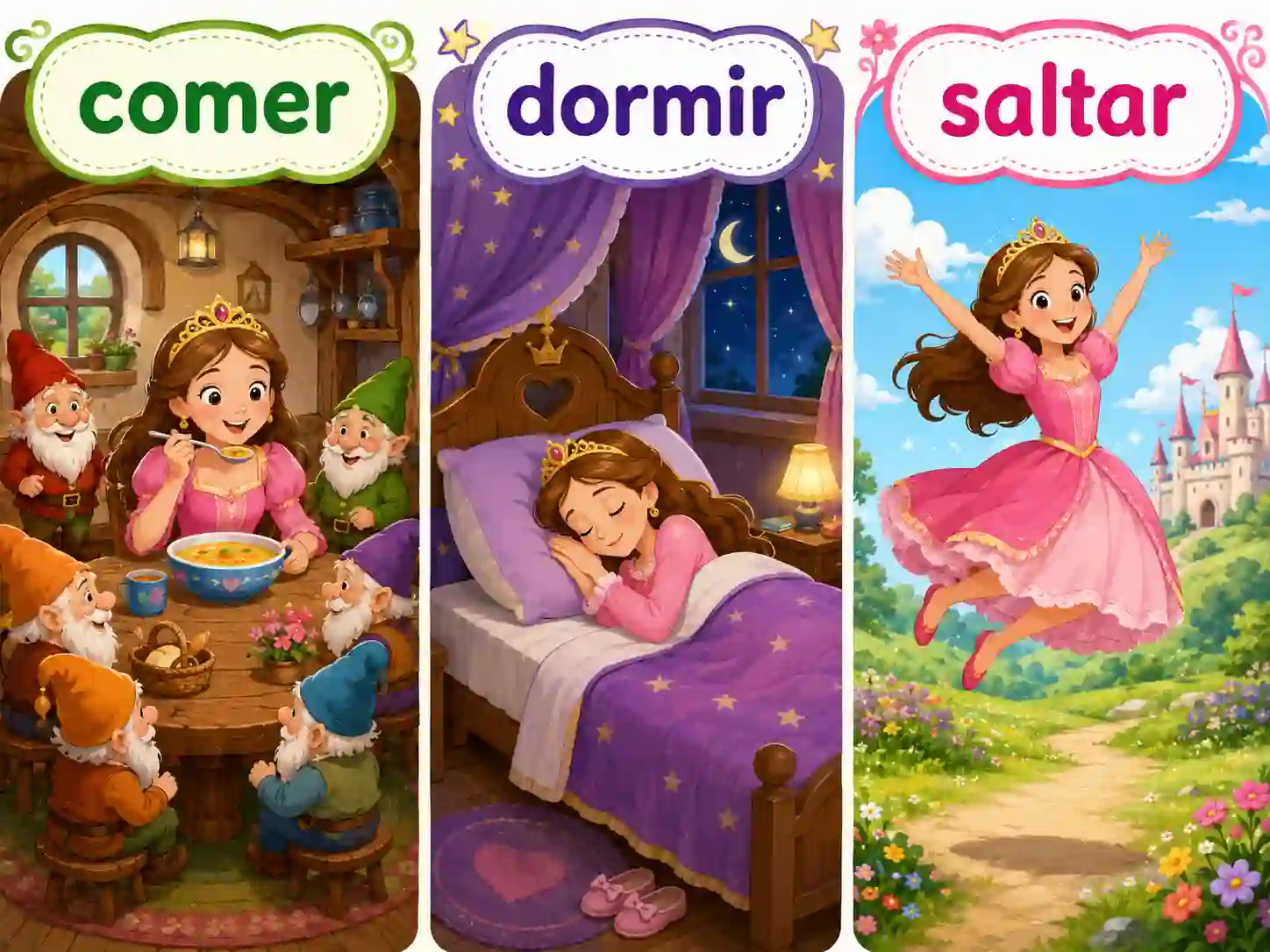 Learn the Spanish infinitive with -ar, -er and -ir verbs