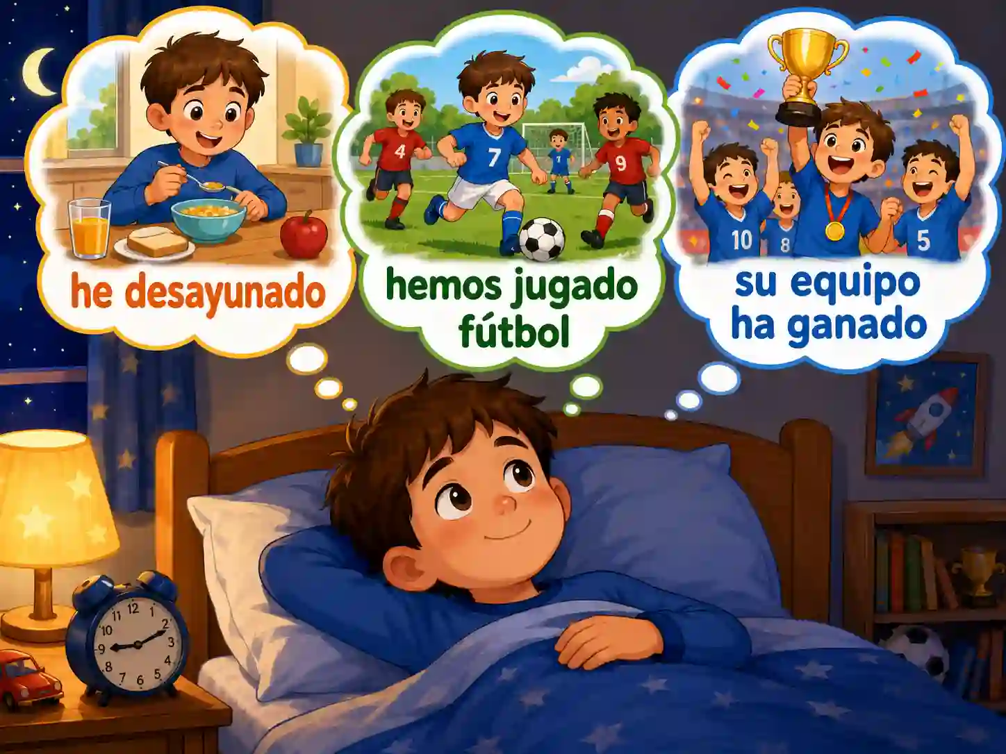 Spanish haber and hay with there is there are and perfect tense examples