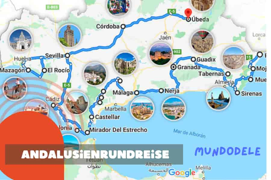 Andalusienrundreise Orte