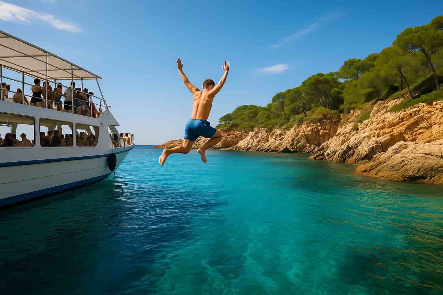 Bootstour zur Cala Salada auf Ibiza