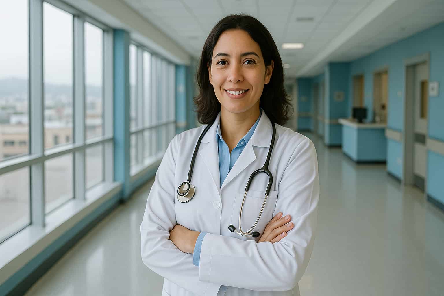 Spanischkurs für Mediziner – Arzt spricht mit Patientin auf Spanisch