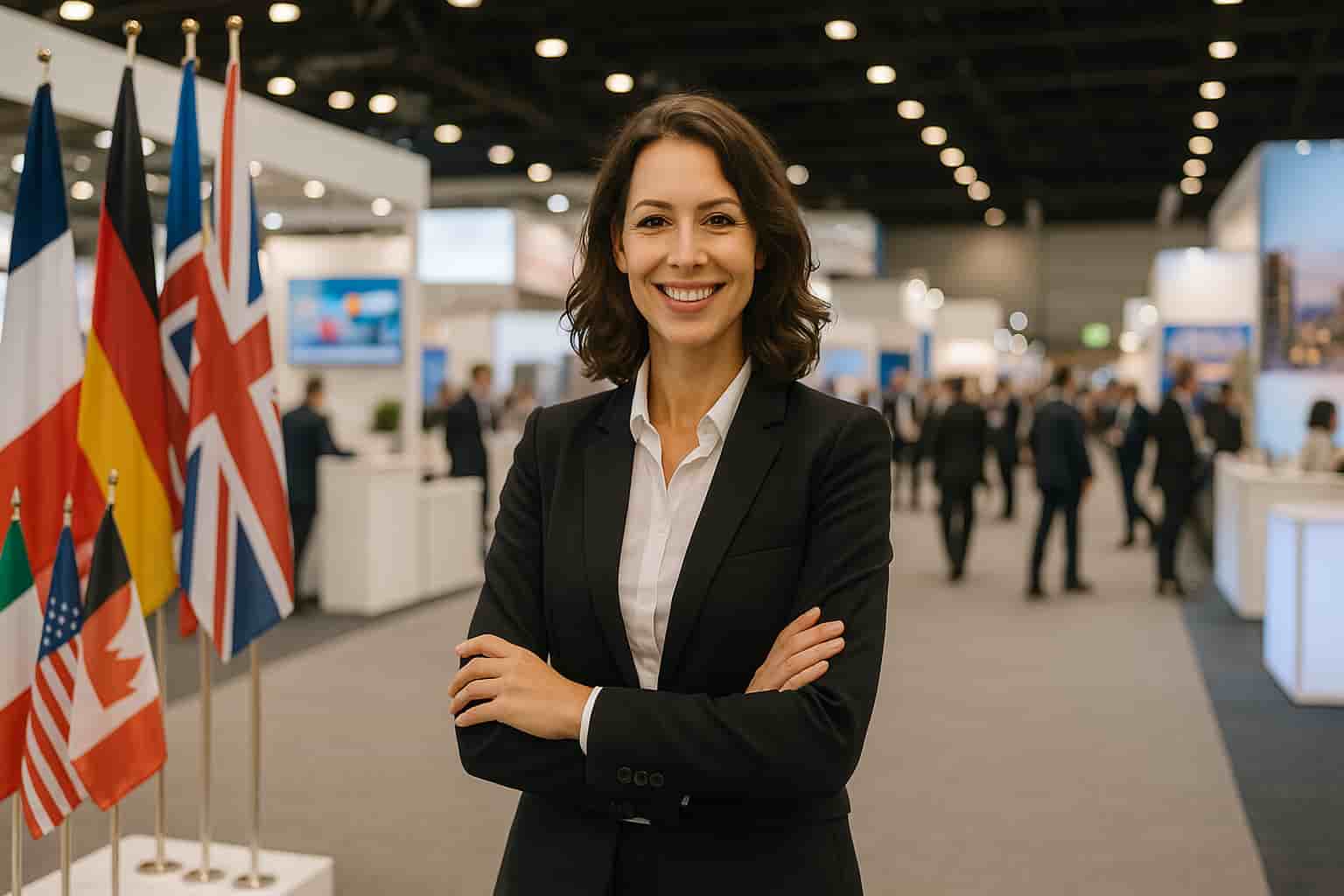 Business-Spanisch auf internationalen Messen und Events Business-Spanisch für Messen: Gespräch am internationalen Messestand