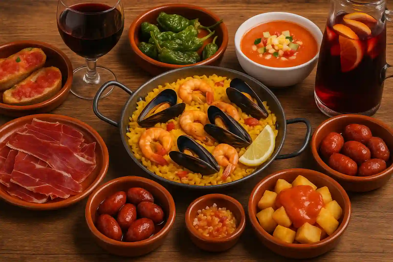 Spanisches Essen und Trinken – Tapas, Wein und Kultur