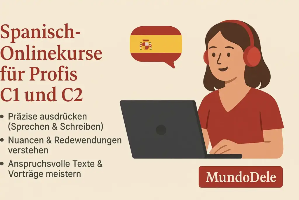 Spanisch-Onlinekurse für Profis C1 und C2