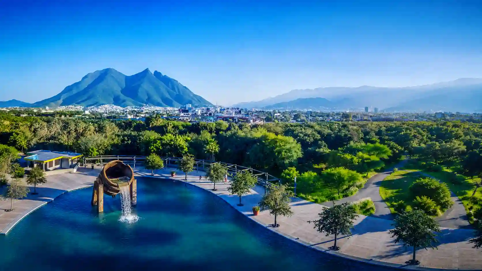 Parque Fundidora und Stadtachsen in Monterrey